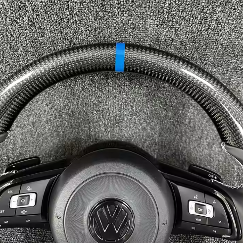 Carbon volan z airbagom za Volkswagen/ Golf 7/7.5 (modra)